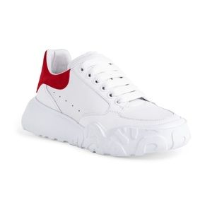 Alexander McQueen Women’s Court Leather Sneakers